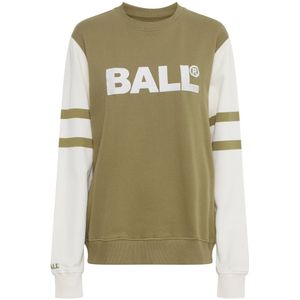 Ball, Sweatshirts & Hoodies, Dames, Groen, XS, Katoen, Groene Olijf Sweatshirt Lange Mouw