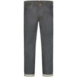 Lee, Jeans, Heren, Blauw, W33, Katoen, Premium Standard Fit Jeans met Japanse Selvedge en gerecycled stof