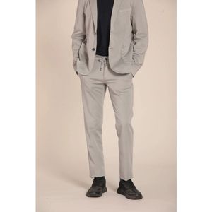 Mason's, Broeken, Heren, Grijs, XL, Slim Fit Jersey Chino Broek