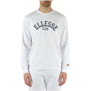 Ellesse, Sweatshirts & Hoodies, Heren, Wit, XL, Katoen, Sport