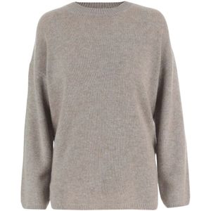 Allude, Truien, Dames, Beige, M, Kasjmier, Kasjmier Crew Neck Sweater Beige