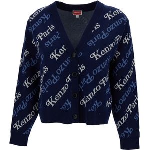 Kenzo, Verdy Cardigan Sweaters Blauw, Dames, Maat:L