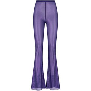 Oseree, Jeans, Dames, Paars, M, Purple Stretch Mesh Lam���� Man