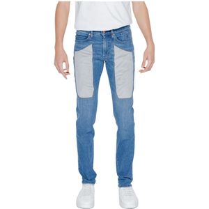 Jeckerson, Jeans, Heren, Blauw, W40, Katoen, Blauwe Jeans met Zakken