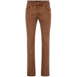 Gardeur, Bruine Slim Fit Jeans Bruin, Heren, Maat:W33 L34