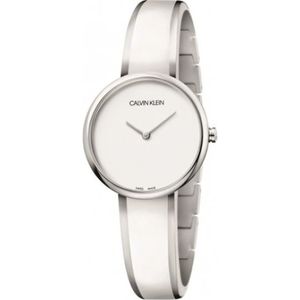 Calvin Klein, Accessoires, Dames, Wit, ONE Size, Seduce Roestvrijstalen Quartz Horloge