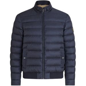 Belstaff, Gewatteerd Café Racer Jack Blauw, Heren, Maat:L