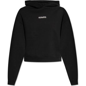 AllSaints, Sweatshirts & Hoodies, Dames, Zwart, L, Katoen, ‘Fortuna’ hoodie