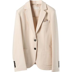 Circolo 1901, Iconic Jersey Fleece Blazer Beige, Dames, Maat:XS