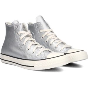 Converse, Schoenen, Dames, Grijs, 41 EU, Zilver Hi-Top Sneakers Chuck Taylor