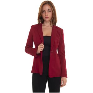 Pennyblack, Tarocchi Jas, 1 Knoop, Stretch Jersey Rood, Dames, Maat:S