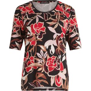 Betty Barclay, Tops, Dames, Veelkleurig, 2Xl, Leer, Bloemenprint Basic Shirt