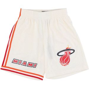 Mitchell & Ness, Training Shorts Wit, Heren, Maat:M