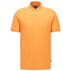 Hugo Boss, Tops, Heren, Oranje, 2Xl, Katoen, Katoenen Polo Shirt