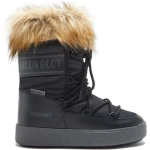 Moon Boot, Monaco Faux-Fur Gevoerde Laarzen Zwart, Dames, Maat:36 EU