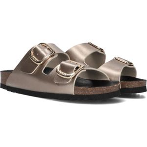 Scholl, Schoenen, Dames, Beige, 35 EU, Metallic Taupe Slippers Noelle