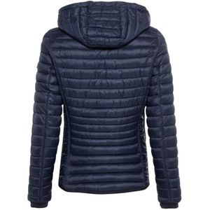 Camel Active, Jassen, Dames, Blauw, L, Polyester, Licht gewatteerde gewatteerde jas van gerecycled polyamide