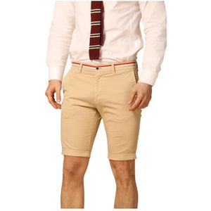 Mason's, Korte broeken, Heren, Beige, 2Xl, Katoen, London Summer Heren Chino Bermuda Shorts