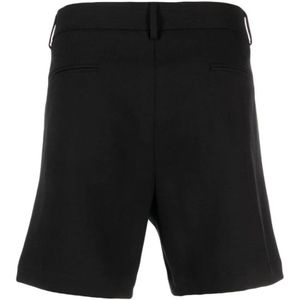 Msgm, Korte broeken, Heren, Zwart, XS, Zwarte Casual Shorts voor Mannen