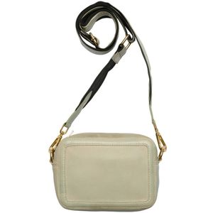 Btfcph, Mint Boxy Clutch met lichtgouden accenten Beige, Dames, Maat:ONE Size