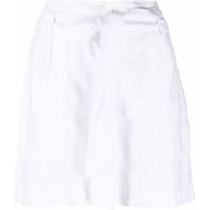 Ralph Lauren, Korte broeken, Dames, Wit, S, Linnen, Witte Linnen Shorts Casual Stijl