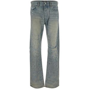 Amiri, Jeans, Heren, Blauw, W31, Katoen, Rechte Jeans voor Heren