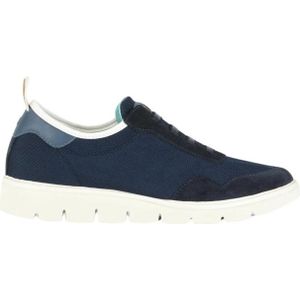 Panchic, Mesh Suède Instappers Donkerblauw Blauw, Heren, Maat:43 EU