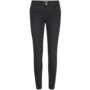 Soyaconcept, Jeans, Dames, Zwart, W30, Katoen, Casual Slim-Fit Jeans met Zoomdetail