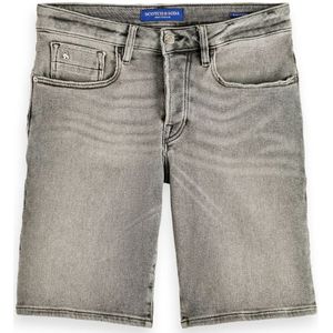 Scotch & Soda, Korte broeken, Heren, Grijs, W34, Denim, Denim Shorts voor Mannen