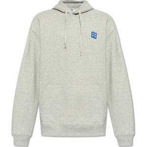 Ader Error, Sweatshirts & Hoodies, unisex, Grijs, XL, Katoen, Katoenen hoodie
