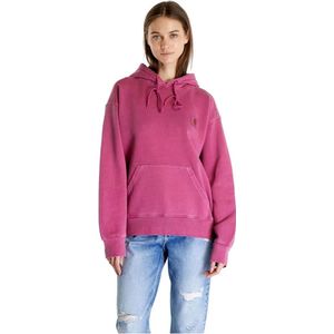 Carhartt Wip, Sweatshirts & Hoodies, Dames, Roze, L, Nelson Hoodie