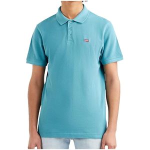 Levi's, Turquoise Polo Shirt met Logo Blauw, Heren, Maat:4XL