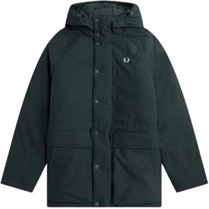 Fred Perry, Jassen, Heren, Groen, L, Groene Hoodie