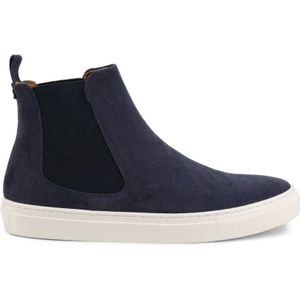 Duca di Morrone, Schoenen, Heren, Blauw, 42 EU, Suède, Sneakers