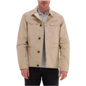 G-star, Jassen, Heren, Beige, S, Worker Overshirt Beige