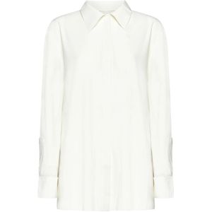 Norma Kamali, Blouses & Shirts, Dames, Wit, S, Witte Button-Up Shirt