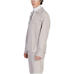 Antony Morato, Jassen, Heren, Beige, 2Xl, Polyester, Zachte Corduroy Herenoverhemd