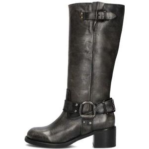 Bronx, Schoenen, Dames, Zwart, 36 EU, Leer, Zwarte Bikerboots New-Cameros