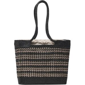 Lottusse, Zomer Shopper Zwart, Dames, Maat:ONE Size