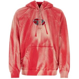 Diesel, Hoodies Rood, Heren, Maat:XL