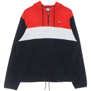 Fila, Sweatshirts & Hoodies, Heren, Zwart, XL, Perry Fleece Half Zip hoodie