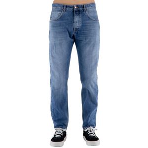 Don The Fuller, Jeans, Heren, Blauw, W38, Denim, Heren Denim Jeans 5-Pocket Knoopsluiting