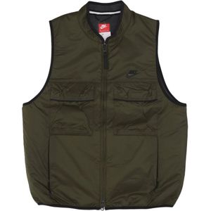 Nike, Jassen, Heren, Groen, XL, Katoen, Tech Fleece Utility Vest Cargo