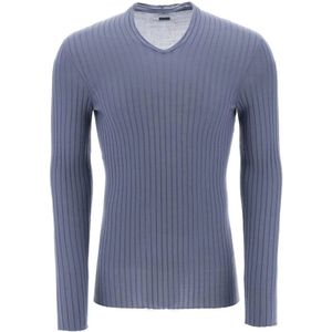 Salvatore Ferragamo, Sweatshirts Blauw, Heren, Maat:L
