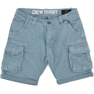 Alpha Industries, Korte broeken, Heren, Blauw, W28, Casual Shorts