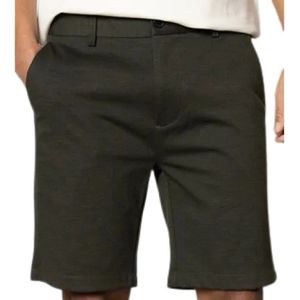 Clean Cut, Korte broeken, Heren, Groen, S, Polyester, Stretch Jersey Shorts met Zakken
