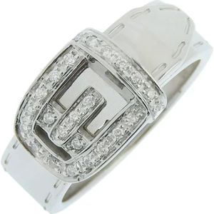 Gucci Vintage, Pre-owned White Gold rings Grijs, Dames, Maat:ONE Size