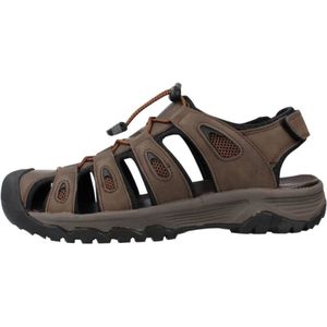 Gioseppo, Schoenen, Heren, Bruin, 42 EU, Casual Velcro Sandalen voor Mannen