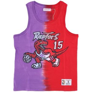 Mitchell & Ness, Sport, Heren, Veelkleurig, L, Katoen, NBA Tie Dye Tank Vince Carter