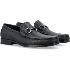 Salvatore Ferragamo, Schoenen, Heren, Zwart, 40 1/2 EU, Leer, Grandioso Loafers Zwart